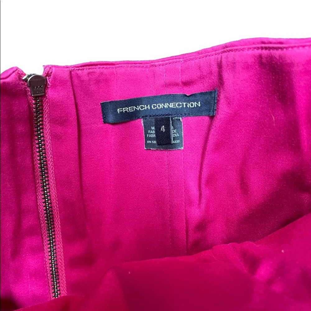 French Connection | Pink Strapless Ruffle Dress - Picture 5 of 13